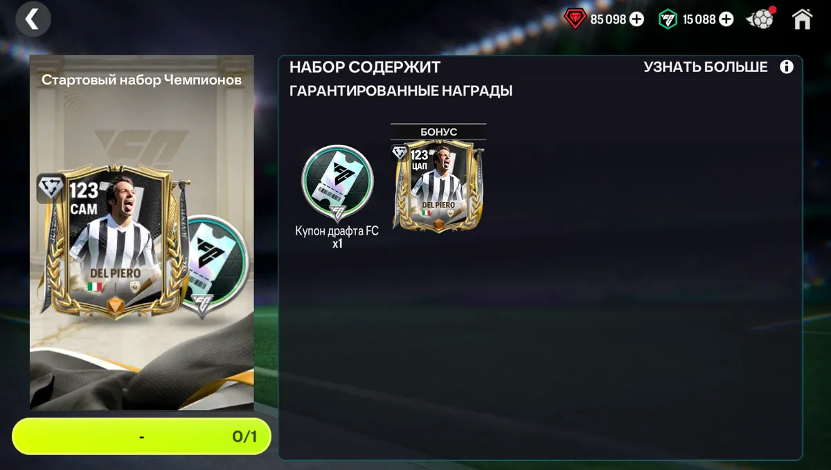 DEL PIERO 123 + 1 БИЛЕТ